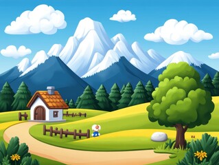 Rural Mountain Landscape