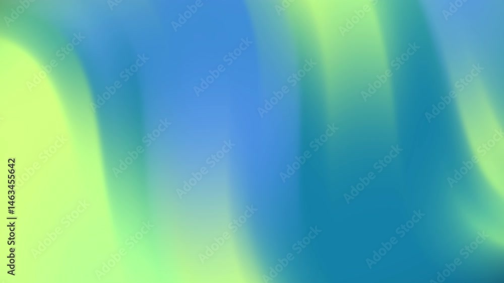 Poster Abstract Aurora Borealis Style Gradient Animation with Flowing Light and Color Transitions
