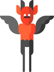 devil illustration on a white background     