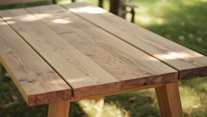 Fototapeta premium wooden bench in the park