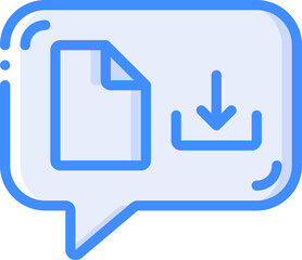 Fototapeta premium document file illustration on a white background 