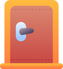 door illustration on a white background    