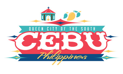 Philippine Cebu manila typography word text sinulog