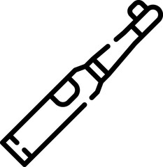 electric toothbrush illustration on a white background     