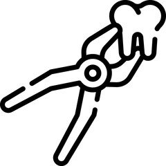 extraction illustration on a white background     