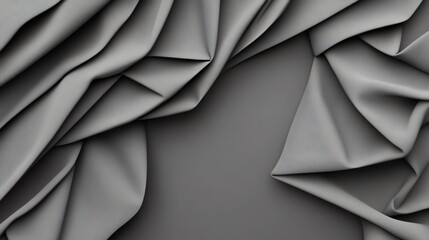 Obraz premium Sophisticated gray fabric texture a wavy smooth and elegant background for modern design and luxurious fashion with subtle shadows and gentle folds 149 characters