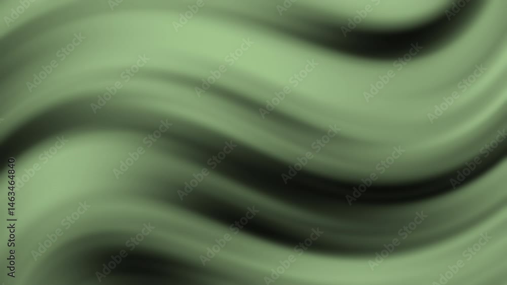 Poster soft green waves create a smooth, abstract, and calming background with gentle flowing motion.