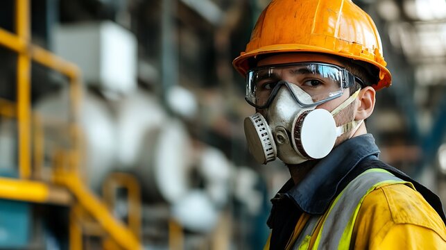 Industrial Worker in Protective Gear