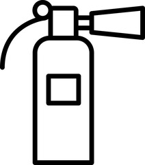 fire extinguisher illustration on a white background     