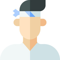 fisher illustration on a white background     