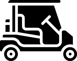 golf cart illustration on a white background     
