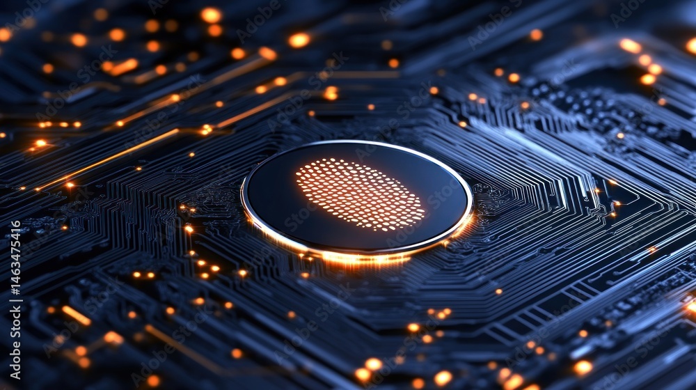 Poster fingerprint sensor on circuit board technology security
