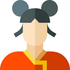 hong kong illustration on a white background    