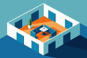 maze wall office where rearranging panels reveals  