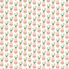 a flower vase pattern doodle design