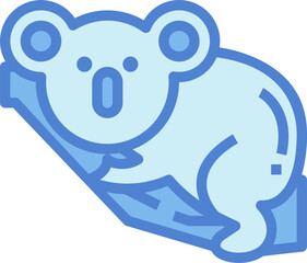koala illustration on a white background   