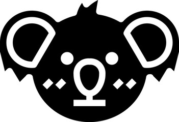 koala (2) illustration on a white background     