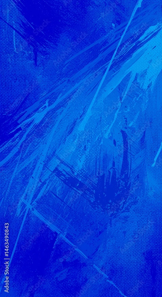 Poster abstract blue texture background with dynamic brush strokes pattern