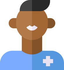 man illustration on a white background     