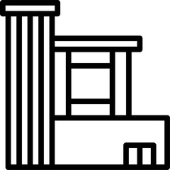 mansion illustration on a white background     