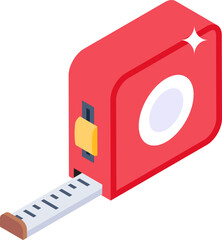 measuring tape illustration on a white background     