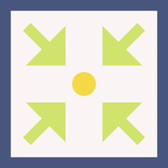 meeting point illustration on a white background     