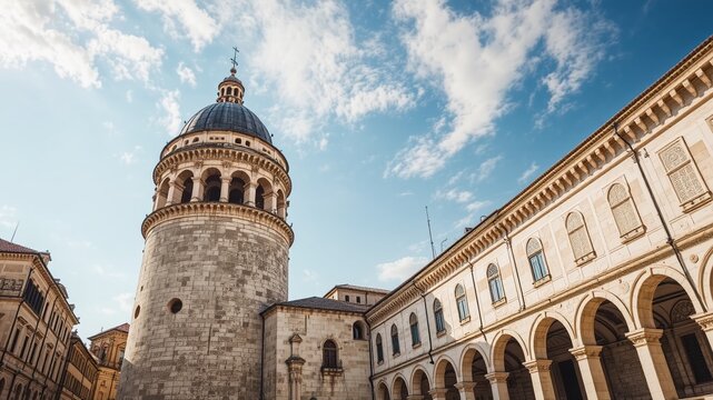 Dubrovnik Bell Tower Majestically Stands on Luza Square, Croatia