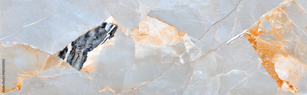 Aufkleber elegant light gray marble texture background with natural patterns for design studio close-up view