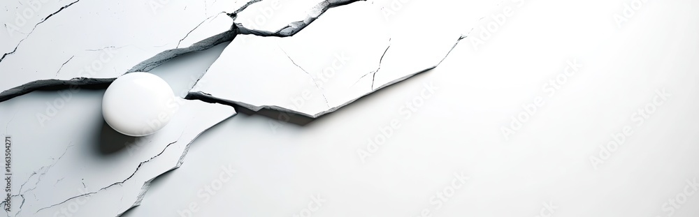 Poster artistic display of light gray marble texture with natural stone element modern design space