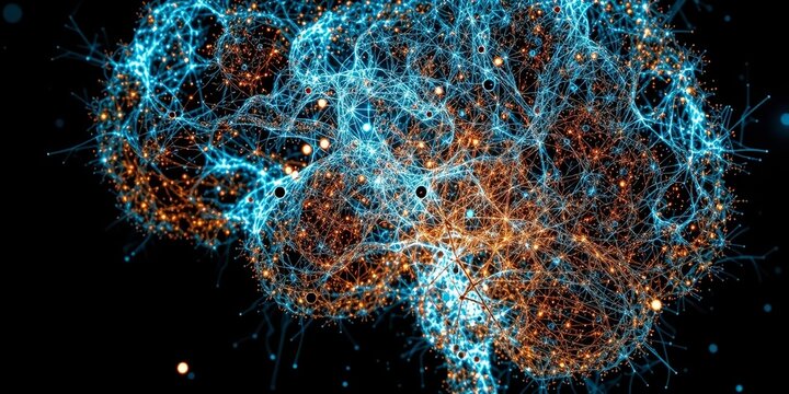 Abstract Glioblastoma Tumor Growth Pattern