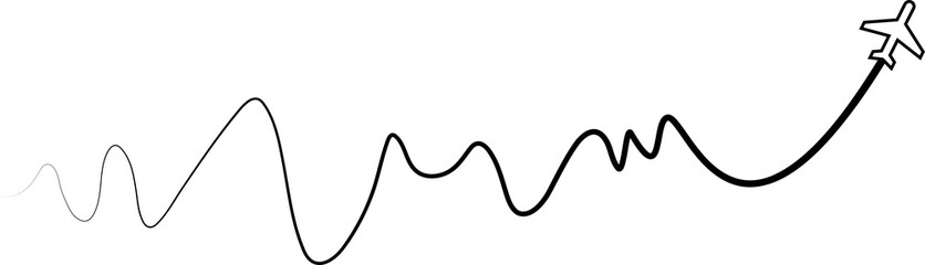 Airplane routes, aircraft, plane paths, travel