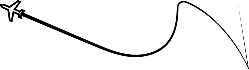 Airplane routes, aircraft, plane paths, travel