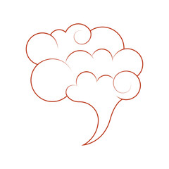 Chinese Cloud Pattern Ornament. Flat Vector Illustration.