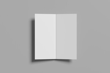 DL Bifold Brochure Blank Mockup