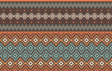 Traditional tribal textile with symmetrical geometric motifs, ideal for fashion Design for background, carpet, wallpaper, clothing, wrapping, batik
