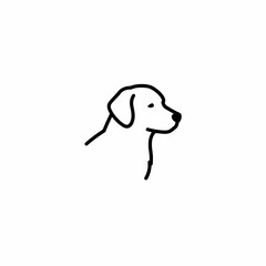 Minimalist Dog Line Art: Simple Canine Illustration