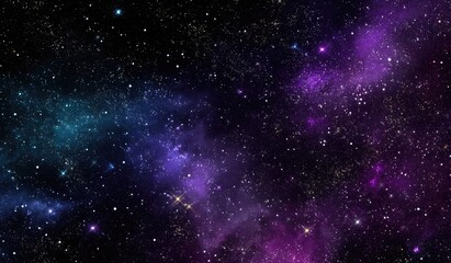 Obraz premium Deep space nebulae with vibrant colors and scattered stars