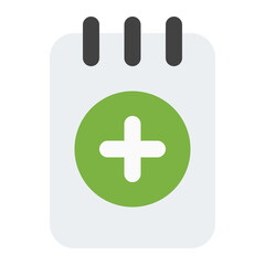 Simple medical-related icon for healthcare apps, clinics, appointment scheduling, health tracking, medical services, and patient management.