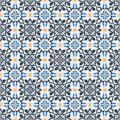 A seamless wallpaper with geometric patterns. Emotions show active age, original vector