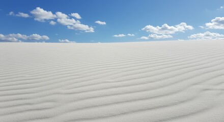 Naklejka premium White Sand Dunes Under Blue Sky