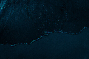 dark beach, top view