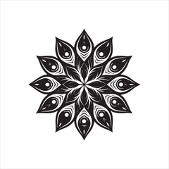 Tribal Floral Mandala Design