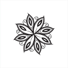 Tribal Floral Mandala Design