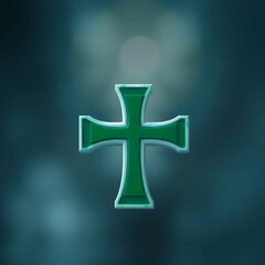 Fototapeta premium cross in the night