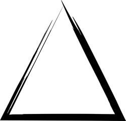 Triangle frame brush strokes
