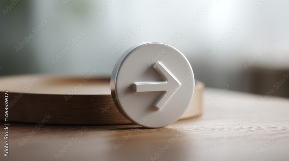 Poster clock displaying predictive signal framework for clarity in decision-making and foresight in economi