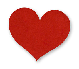 glued read heart for mockup