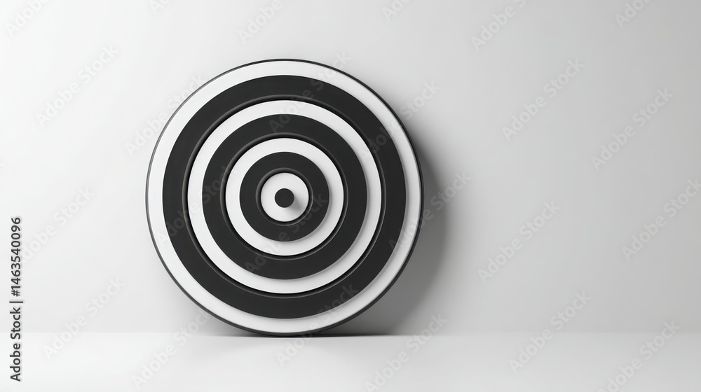Poster white icon concept illustrating private success without need for broadcasting representing realist f