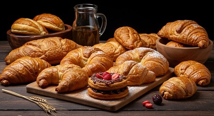 Fototapeta premium Lifestyle Bakery Photography with Clean, Neutral Tones and Composition 