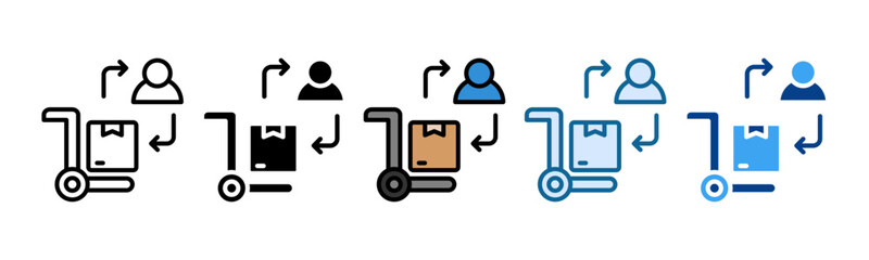 Supplier Icon Set Multiple Style Collection
